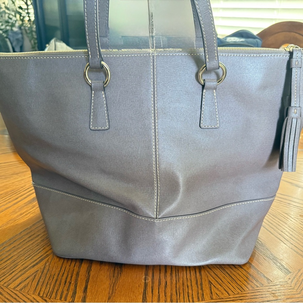 Dooney & Bourke Elegant Gray Tote - Picture 2 of 12